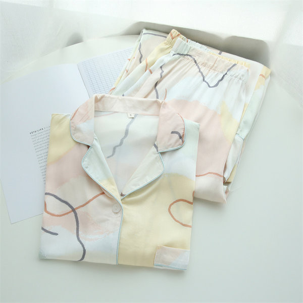 Tavaszi-őszi női kétrészes pizsama