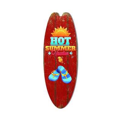 Paplūdimio stiliaus medinės banglentės sienos pakabinamas ornamentas šventiniam laisvalaikiui medinis ženklas banglentės baro dekoravimas 1vnt