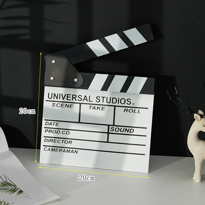 Film lejátszása Dekoráció Rendező Videó Jelenet Clapper Board TV Board klip Film akció Otthoni fényképes kellékek