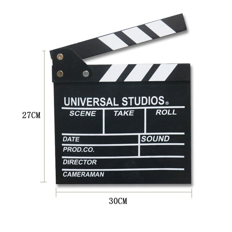 Film lejátszása Dekoráció Rendező Videó Jelenet Clapper Board TV Board klip Film akció Otthoni fényképes kellékek