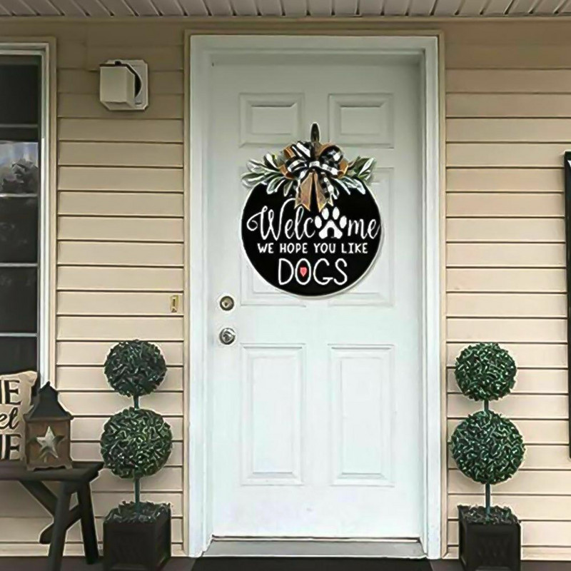 Coroană cu bowknot, care nu se decolorează, portabil, ușoară, ușă, fereastră, ghirlandă, decorațiuni pentru casă