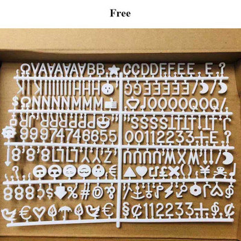1 σετ Πίνακας τσόχα γράμματα Ξύλινη κορνίζα Μεταβλητά σύμβολα Αριθμοί Χαρακτήρες Μήνυμα γραφείου σπιτιού Διακοσμητικοί πίνακες