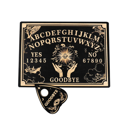 Sun Pendulum Dowsing Board szett jósláshoz Üzenőtábla faragott fa tábla Metafizikai oltárfali tábla díszítés