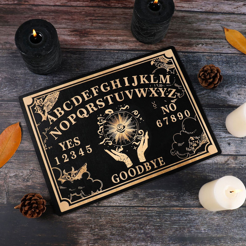 Sun Pendulum Dowsing Board szett jósláshoz Üzenőtábla faragott fa tábla Metafizikai oltárfali tábla díszítés