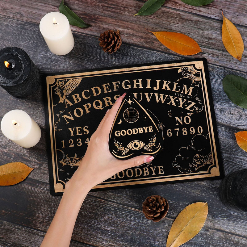 Sun Pendulum Dowsing Board szett jósláshoz Üzenőtábla faragott fa tábla Metafizikai oltárfali tábla díszítés
