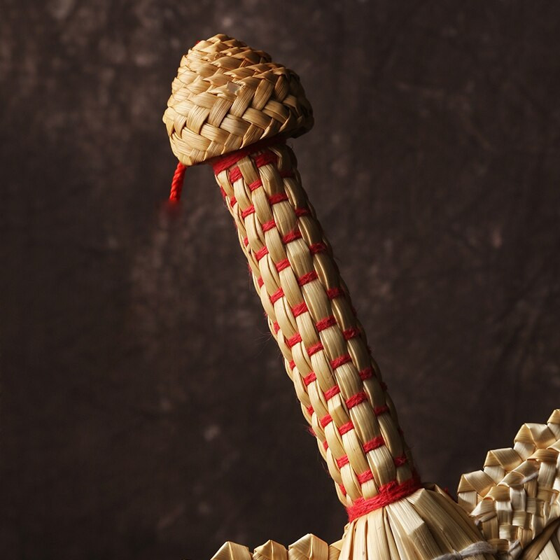 Rankų austas šiaudinis rankinis vėduoklis Senas vasarinis natūralus rankų vėduoklis aplinkai nekenksmingas rankų darbo vėduoklė Dekoratyvinis apvalus vėduoklis