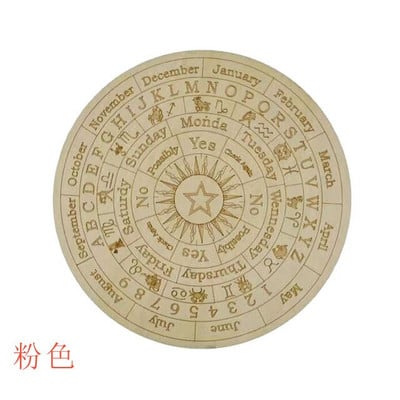 Fából készült jóslás ingatábla csillag Nap Hold energia faragott tányér Gyógyító meditációs tábla díszek metafizikai oltár dekoráció