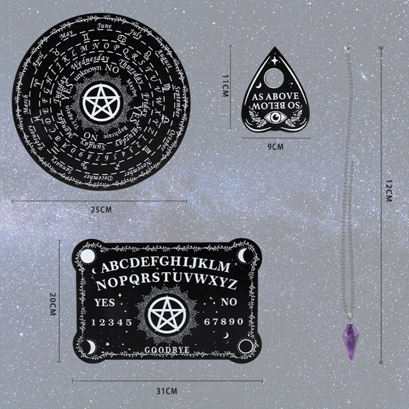 Stars Sun rašto švytuoklinių lentų rinkinys būrimui pranešimų lentos Medinės raižytos lentos metafizinės altoriaus sienos iškabos dekoras