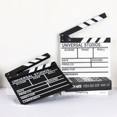 Fából készült rendező filmjelenet Clapboard TV videó Clapperboard film fotózás kellékek függő dekoráció