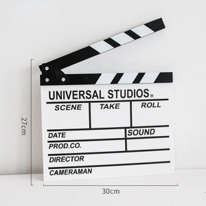 Fából készült rendező filmjelenet Clapboard TV videó Clapperboard film fotózás kellékek függő dekoráció