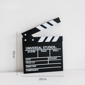 Fából készült rendező filmjelenet Clapboard TV videó Clapperboard film fotózás kellékek függő dekoráció