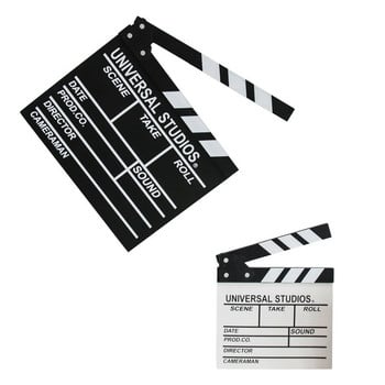 Дървена режисьорска филмова сцена Clapboard TV Video Clapperboard Film Photography Prop Аксесоари Висяща декорация