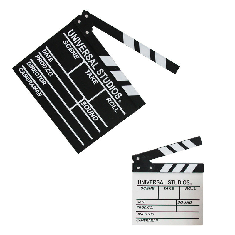 Fából készült rendező filmjelenet Clapboard TV videó Clapperboard film fotózás kellékek függő dekoráció