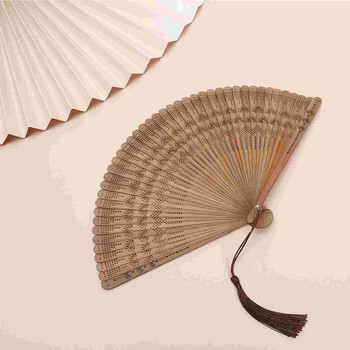 Fan Fans Hand Folding Handheld Silkvintagebamboo Dancing Foldable Chinese Wedding Paper Hold Japanese Decorative De Abanicos