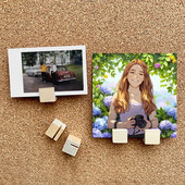 10Pcs/Set Drvene četvrtaste pribadače za čavle Igle za ploče DIY pribadače za crtanje fotografija Zidne pribadače pribadače Školski pribor Ukras za dom