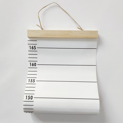 Šiaurės šalių vaikų ūgio liniuotė drobė kabanti augimo diagrama vaikų kambario sienų dekoras Sienų lipdukas liniuotė Animacinis spausdintas sienų dekoravimas