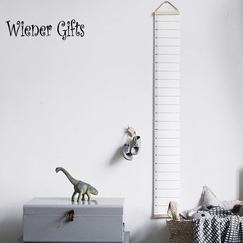 Šiaurės šalių vaikų ūgio liniuotė drobė kabanti augimo diagrama vaikų kambario sienų dekoras Sienų lipdukas liniuotė Animacinis spausdintas sienų dekoravimas