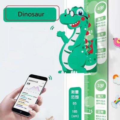 Vaikų kambario dekoravimo sieninis lipdukas Kūdikio ūgio vertikalios matavimo liniuotės EVA putų kilnojamas su magnetu Dovana berniukams ir mergaitėms