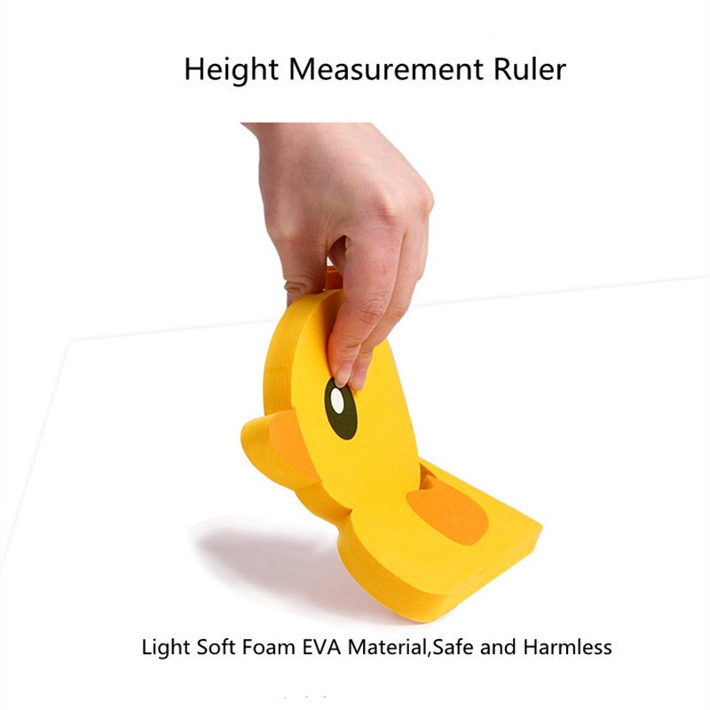 Vaikų kambario dekoravimo sieninis lipdukas Kūdikio ūgio vertikalios matavimo liniuotės EVA putų kilnojamas su magnetu Dovana berniukams ir mergaitėms