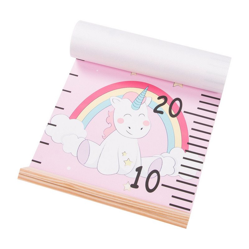 Kūdikių dekoratyvinė augimo diagrama Animacinio filmo aukščio matavimo kabantys liniuotės sienų dekoras, skirtas darželio vaikams Vaikams berniukams mergaitėms