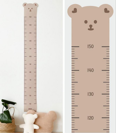 INS lõuend Beebi kõrguse mõõdikuga joonlauad Seinakleebised Laste kasvudiagramm Lastetoa kujundus Rippuvad joonlauad Fotorekvisiidid