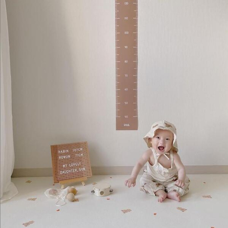 INS lõuend Beebi kõrguse mõõdikuga joonlauad Seinakleebised Laste kasvudiagramm Lastetoa kujundus Rippuvad joonlauad Fotorekvisiidid