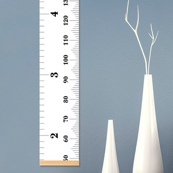 Скандинавска детска платнена висяща маса Диаграма на растежа Линийка за измерване на височината на бебето Декорация на детска стая