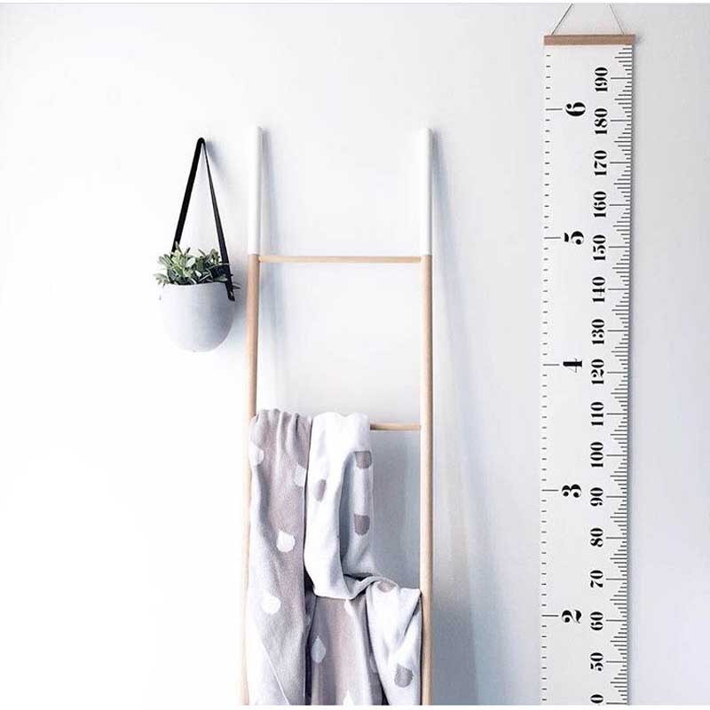 Gyermek magasság vonalzó falra akasztó gyerekszoba dekoráció fali művészeti díszek lakberendezési baba magasságú diagram fal
