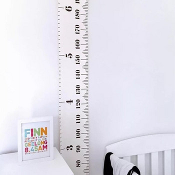Диаграма на височината на бебето Висяща линийка Стена за деца Момче Момиче Подвижна мярка Стенен монтаж за деца Запис на височина Dropship