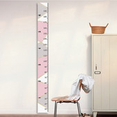 1 vnt medinis sieninis lipdukas, aukščio matas Vaiko kambario namų dekoravimo liniuotė Tapetų augimo diagrama Vaikų kambario dekoro sienų dailė