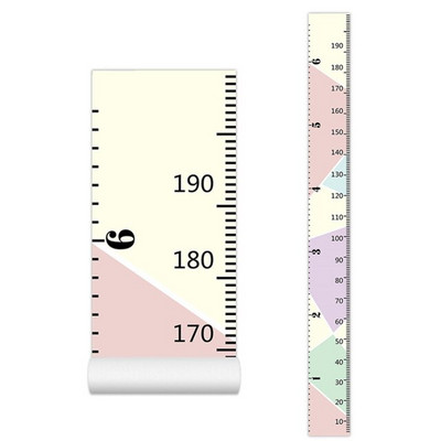 1 vnt medinis sieninis lipdukas, aukščio matas Vaiko kambario namų dekoravimo liniuotė Tapetų augimo diagrama Vaikų kambario dekoro sienų dailė