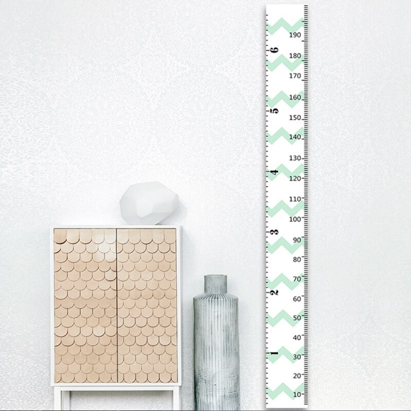 1 vnt medinis sieninis lipdukas, aukščio matas Vaiko kambario namų dekoravimo liniuotė Tapetų augimo diagrama Vaikų kambario dekoro sienų dailė