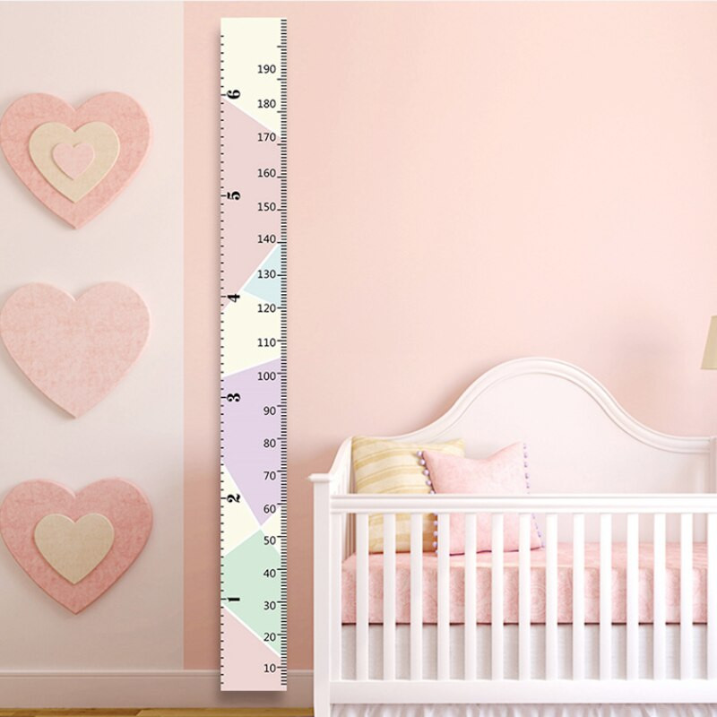 1 vnt medinis sieninis lipdukas, aukščio matas Vaiko kambario namų dekoravimo liniuotė Tapetų augimo diagrama Vaikų kambario dekoro sienų dailė