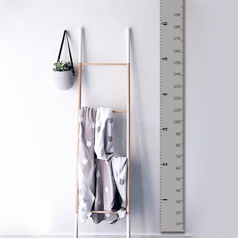 1 vnt medinis sieninis lipdukas, aukščio matas Vaiko kambario namų dekoravimo liniuotė Tapetų augimo diagrama Vaikų kambario dekoro sienų dailė