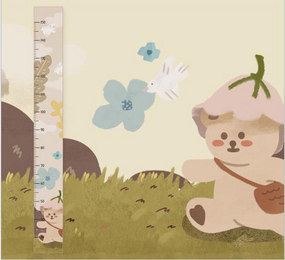 Autocolante de perete pentru măsurarea înălțimii pentru copii INS Decoratiuni pentru camerele copiilor Rigle agățate Tabel de creștere a bebelușilor Înregistrarea înălțimii Recuzită foto