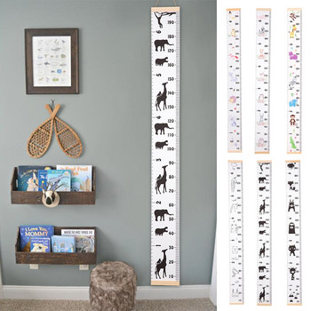 Baby Child Παιδικό Γράφημα Ανάπτυξης Ύψος Χάρακας Ξύλινο Κρεμαστό τοίχου Αυτοκόλλητο τοίχου για Παιδικό Παιδικό Δωμάτιο Διακόσμηση σπιτιού
