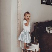 Diagramă de creștere a înălțimii lemnului în stil nordic Riglă de înălțime Riglă pentru agățat pentru camerele copiilor Decorații de perete Rezită foto pentru bebeluși