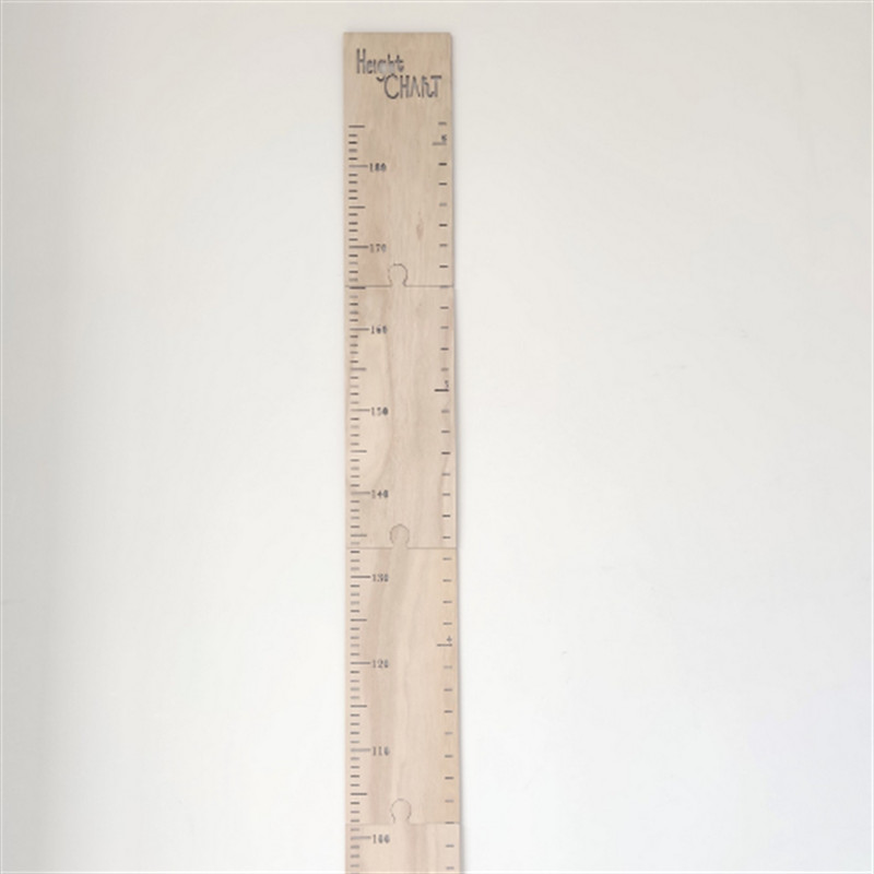 Diagramă de creștere a înălțimii lemnului în stil nordic Riglă de înălțime Riglă pentru agățat pentru camerele copiilor Decorații de perete Rezită foto pentru bebeluși