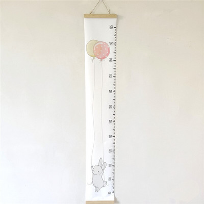 Dekoratív növekedési diagram fából készült baba magasságú vonalzó vászon falra akasztó gyerek méret gyerekszoba dekoráció fotó kellékek