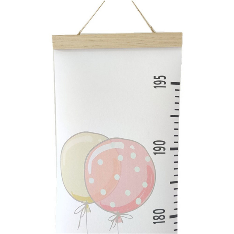 Dekoratív növekedési diagram fából készült baba magasságú vonalzó vászon falra akasztó gyerek méret gyerekszoba dekoráció fotó kellékek
