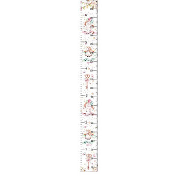 Детски висящ платнен стикер за стена Линийка за височина Декоративна диаграма на растежа Линийка за измерване на стена Запис на височината на децата