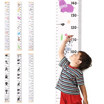 Карикатура Стикер за стена за измерване на височината за детски стаи Стикери за линийка за растеж на дете Диаграма за измерване на растежа Училищни стикери Детска стая Спалня