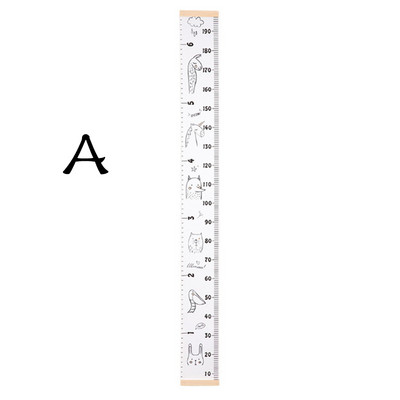 Zidna naljepnica za mjerenje visine iz crtanog filma za dječje sobe Naljepnice za ravnalo za rast djeteta Tablica za mjerenje rasta Školske naljepnice Dječja soba Spavaća soba