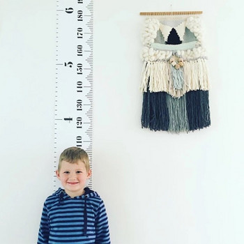 1 PC Πίνακας ύψους μωρού ανάπτυξης Κρεμαστός τοίχος χάρακα για παιδιά Αγόρι Κορίτσι Αφαιρούμενος τοίχος μέτρησης για παιδιά Ρεκόρ ύψους