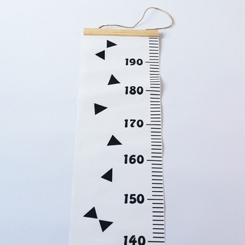 Дървена мярка за височина Висяща линийка Сгъваема фотографска подпора Декорация на дома Обикновена диаграма за растеж на децата