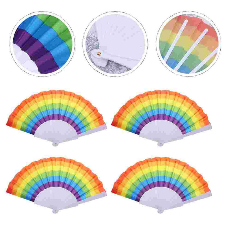 4db fényképes kellékek, kézi összecsukható ventilátorok, rajongók, táncos kellékek gyerekeknek