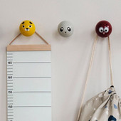 Dekoratyvinė aukščio augimo diagrama Pakabinama medinio rėmo audinio drobės aukščio matavimo liniuotė vaikams ūgio rekordas