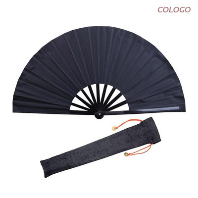 Kínai kung fu ventilátor szövethuzattal összecsukható ventilátor Kínai kézi ventilátor Tai Chi ventilátor dekoratív összecsukható legyezők teljesítmény