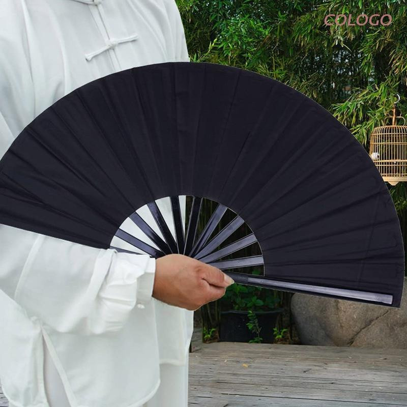 Kínai kung fu ventilátor szövethuzattal összecsukható ventilátor Kínai kézi ventilátor Tai Chi ventilátor dekoratív összecsukható legyezők teljesítmény