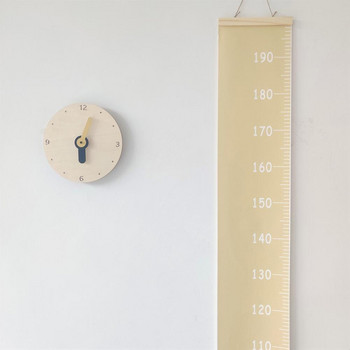 Тъкан Популярен скандинавски стил Линийка за височина 5 цвята Таблица за измерване Екологичен за детска стая